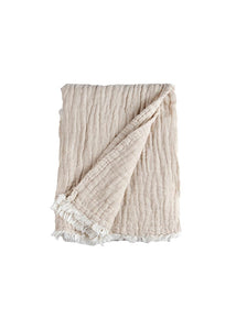 Crinkle Linen Baby Blanket