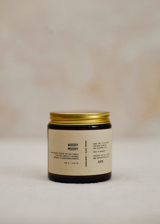 Woody Moody Candle