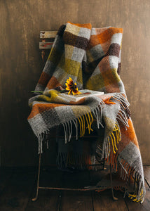 Autumnal Gotland Wool Blanket