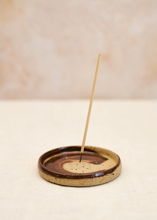 Brush Stroke Ceramic Incense Holder
