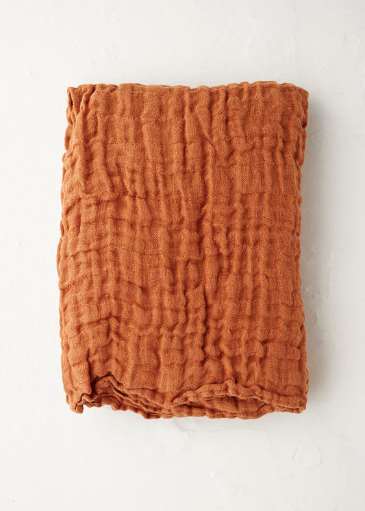 Glowing Embers Linen Scarf