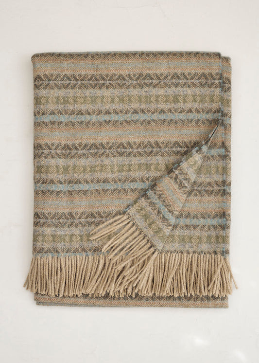 Coastal Fair Isle Weave Throw