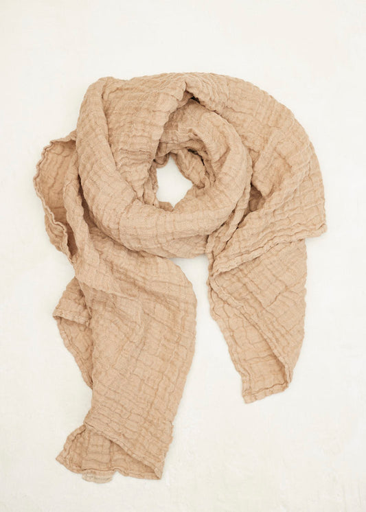 Fawn Linen Scarf