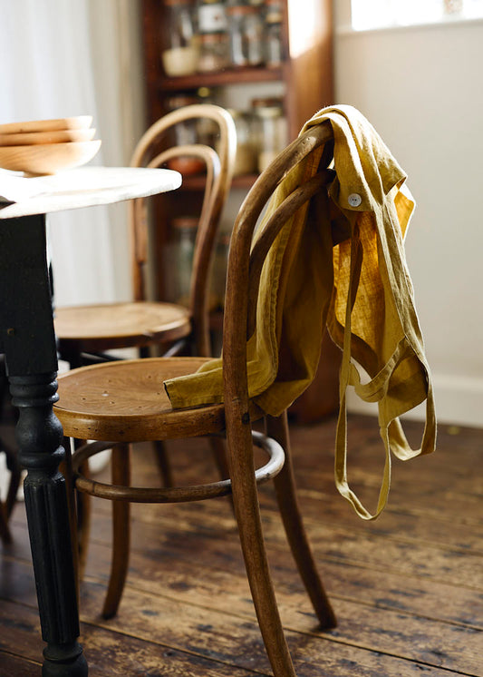 Ochre Linen Cafe Apron