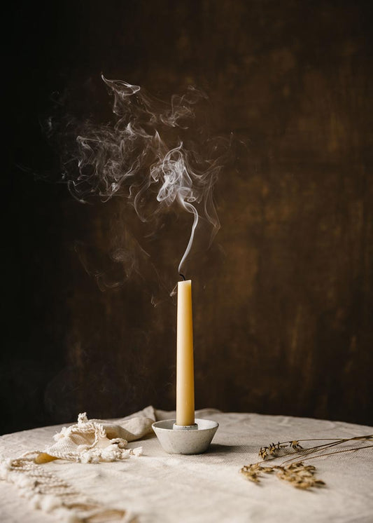 Organic Beeswax Dinner Candles