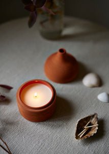 Moroccan Amber Terracotta Candle