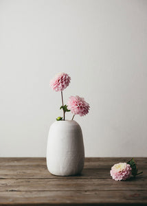 Paperwhite Ceramic Vase