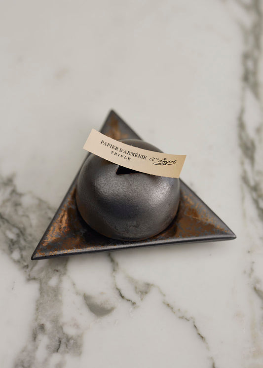 Smoked Silver Papier d’Arménie Incense Burner